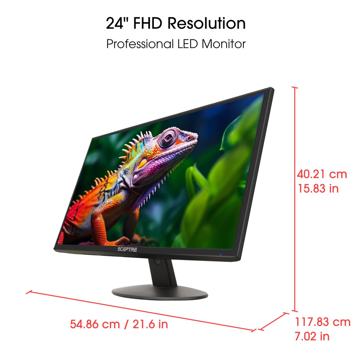 Sceptre Prime 24 back ports image highlighting HDMI and VGA inputs