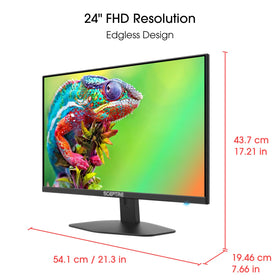 Sceptre Prime 24-Inch monitor connectivity ports showing versatile HDMI and DP options.