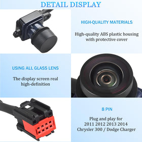 Scerymo IP68 waterproof rear-view camera withstands rain and car washes.