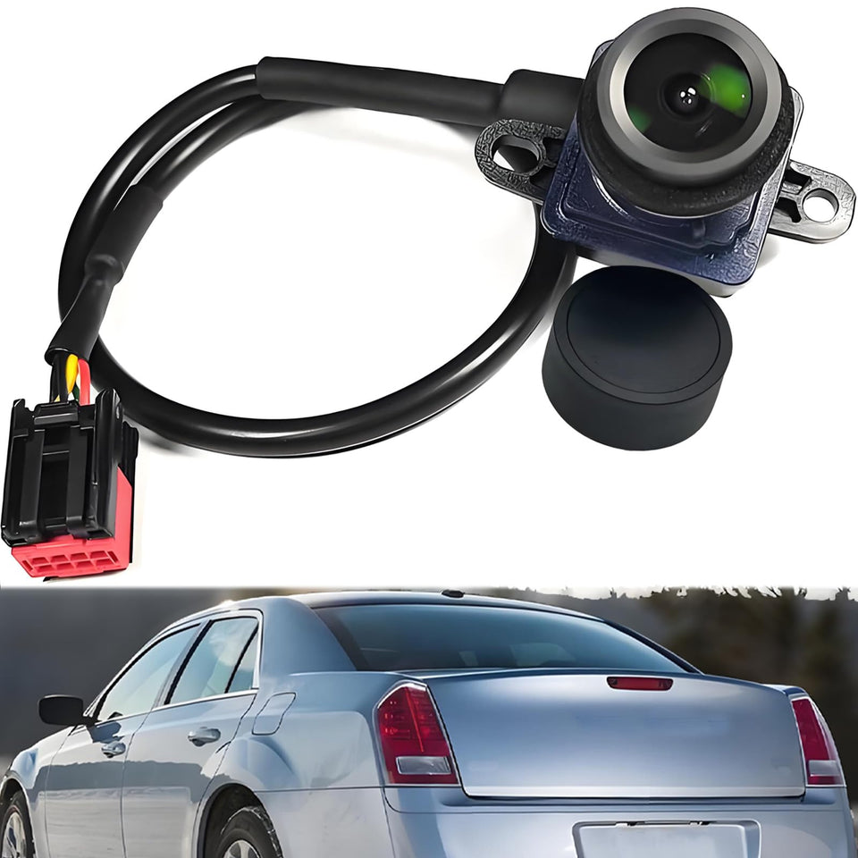 Scerymo rear-view camera for 2011-2014 Chrysler 300 and Dodge Charger enhances parking confidence.