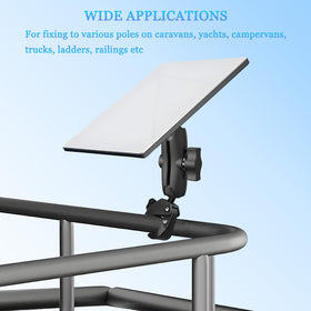 Scerymo mount material detail showing aluminum alloy and ABS, rugged long-lasting