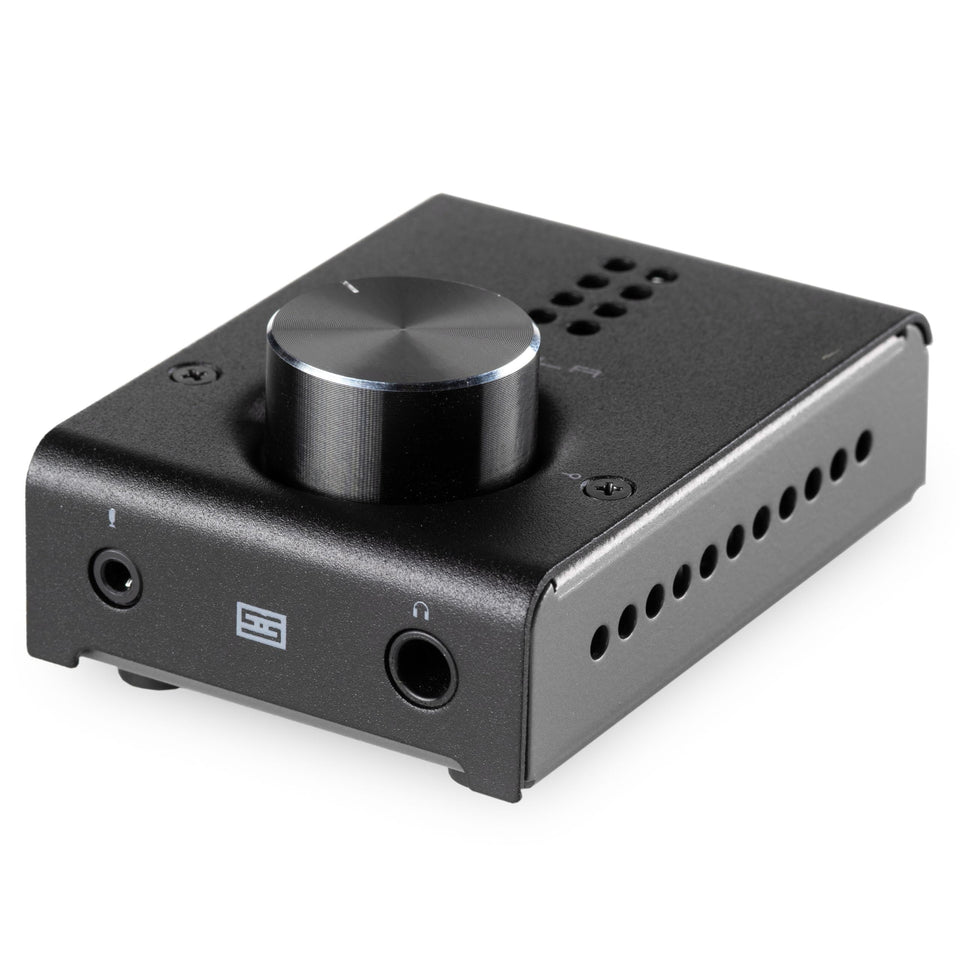 Schiit Fulla E front panel with mic input for gaming and listening