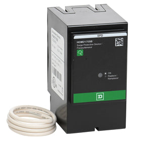 Schneider Electric HOM2175SB Surgebreaker front view with plug-on design for quick setup