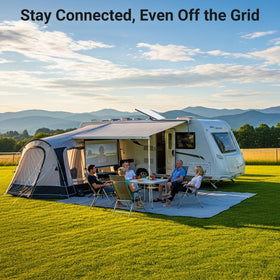 SCIFUSION Starlink Mini outdoor extension enables long-distance power delivery.