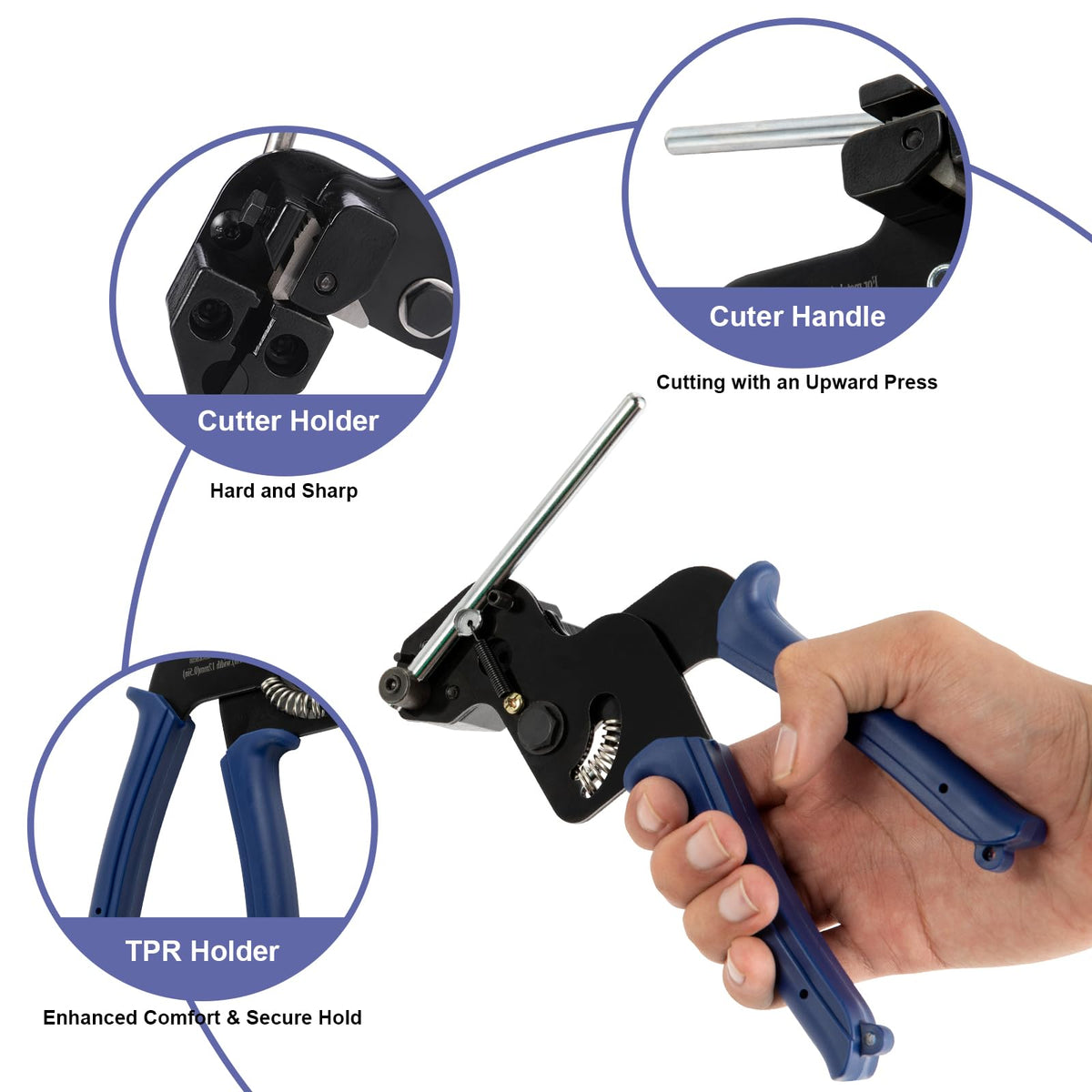 SCITOOLS adjustable bundling pressure enables precise control for secure finishes.