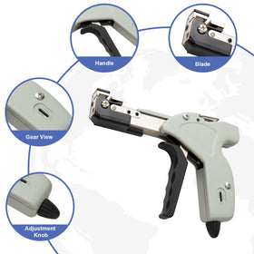 SCITOOLS detail of automatic cutter blade cutting flush for a safe finished edge benefit