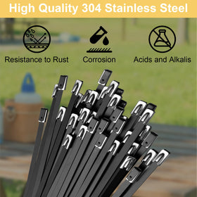 SCITOOLS zip ties suitable for exhaust wrap and automotive projects.