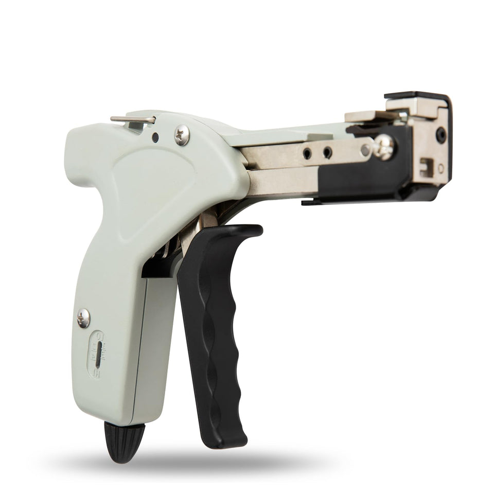 SCITOOLS front view of metal zip tie cutter showing ergonomic grip and build quality benefit