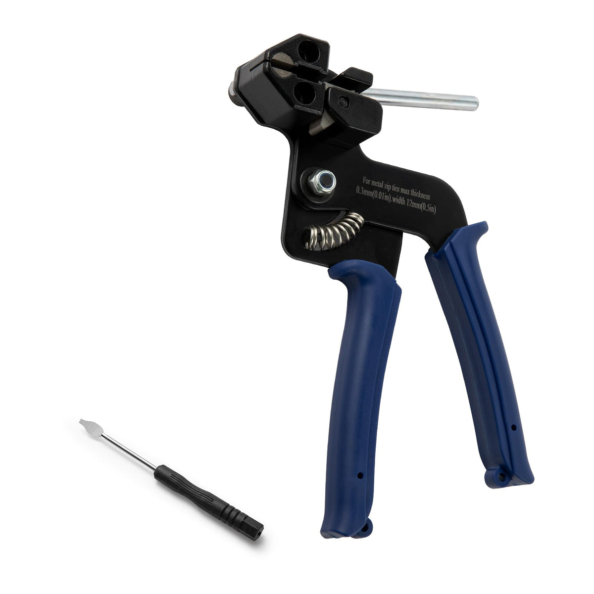SCITOOLS metal zip ties cutter delivers clean cuts with no sharp edges for neat bundling.