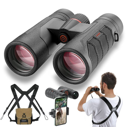 ScoopX binoculars with 24mm eyepiece for bright, detailed birdwatching.