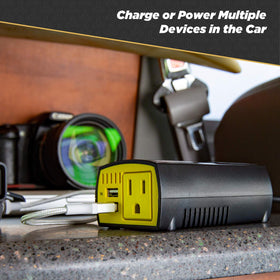 Compact Scosche PI150M design fits easily into a vehicle outlet