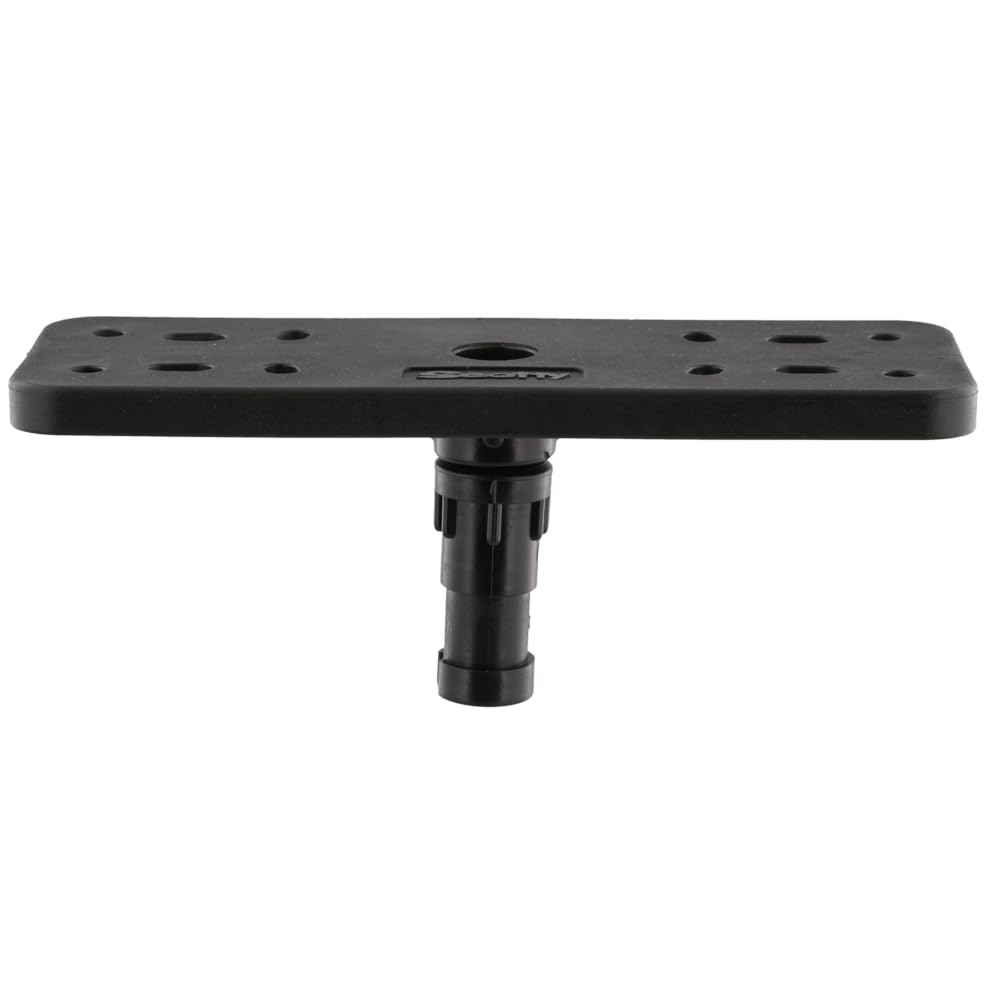 Scotty 367 universal mount side view for secure on-deck display mounting