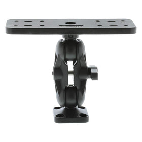 Scotty top plate closeup showing universal pattern for secure electronics