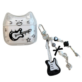 SCQYCWA front view of case showing cute cat ears and overall protection