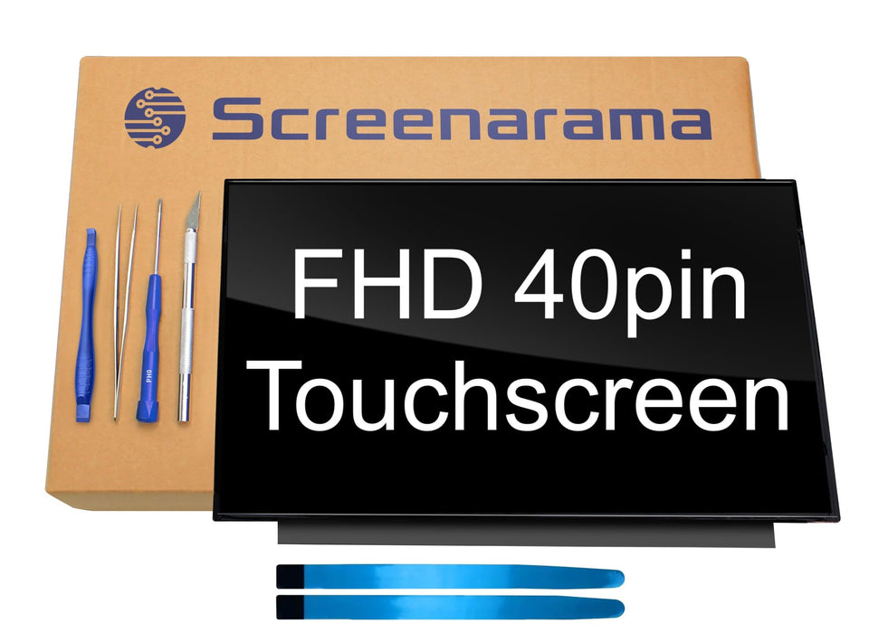 Screenarama NV156FHM-T0E screen assembly for easy DIY replacement with touch