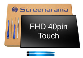 ScreenArama Dell Latitude 15 3520 front view of the 1920x1080 touch display with matte finish.