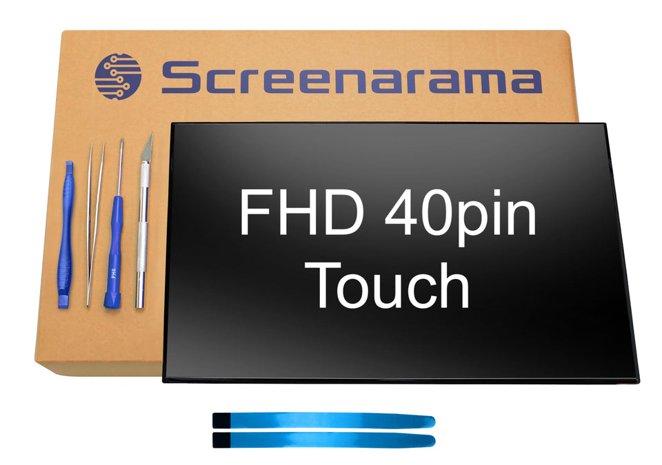 ScreenArama Dell Latitude 15 3520 front view of the 1920x1080 touch display with matte finish.