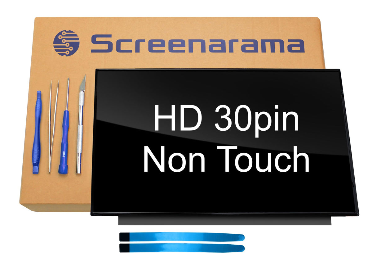 SCREENARAMA front panel showing full glossy display and clear HD image benefit