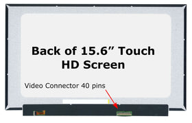 SCREENARAMA HP 15-DY2702DX LCD assembly close-up showing glossy finish