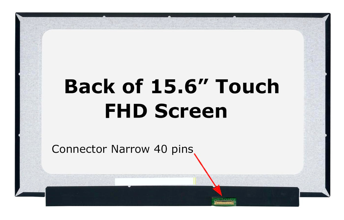 SCREENARAMA Lenovo FRU oncell touch back view shows secure replacement fit.