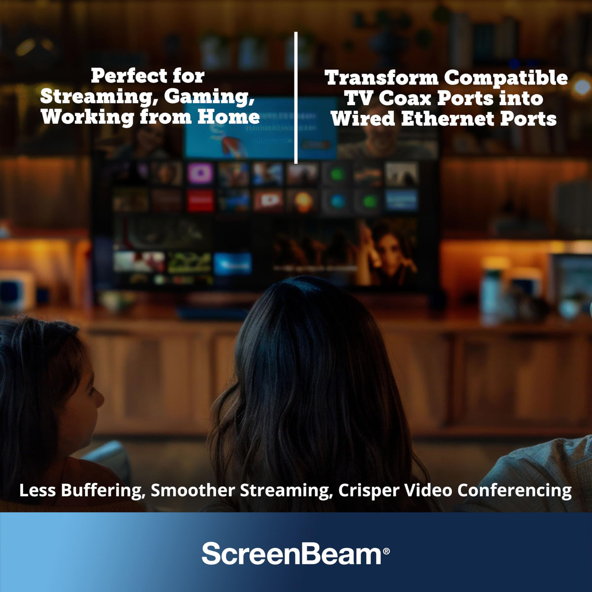 ScreenBeam ECB6250 adapter close-up for reliable ethernet over coax