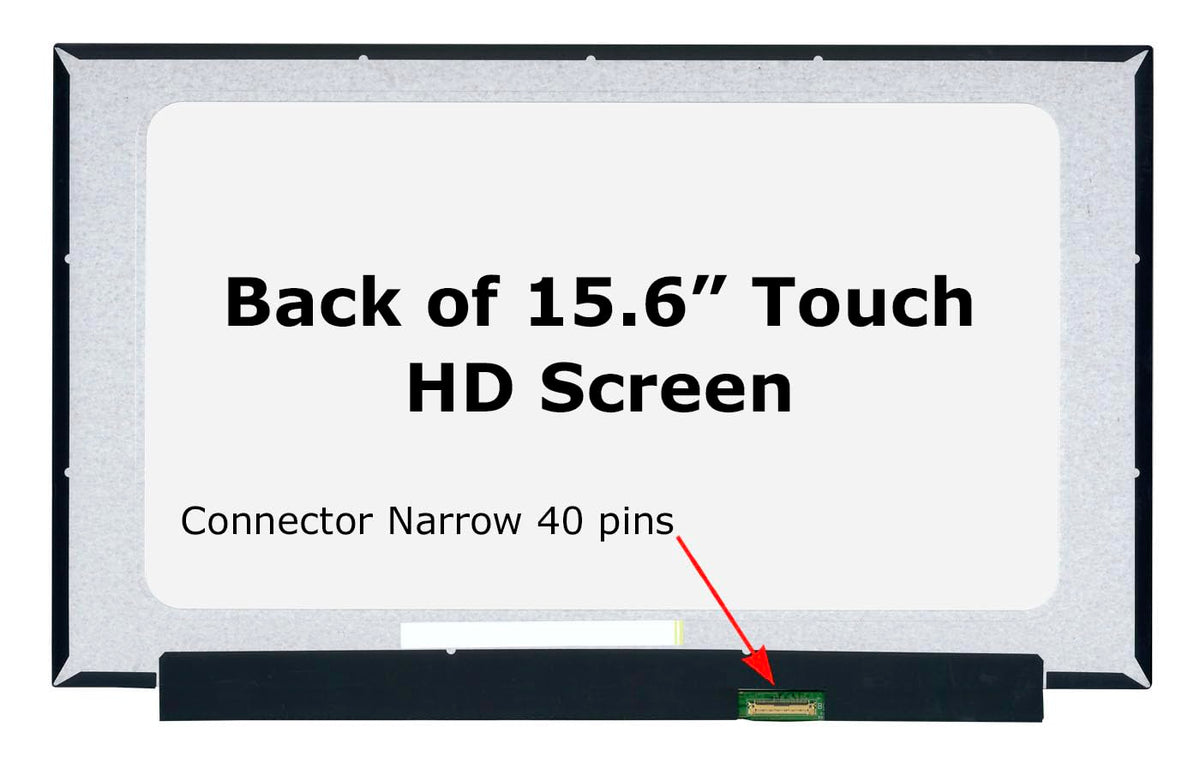 SCREENARAMA 40-pin-narrow-connector closeup for Lenovo ensures compatible touchscreen integration.
