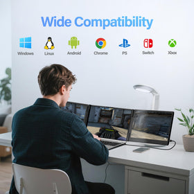 Screnex compact portable monitor aids travel-ready work