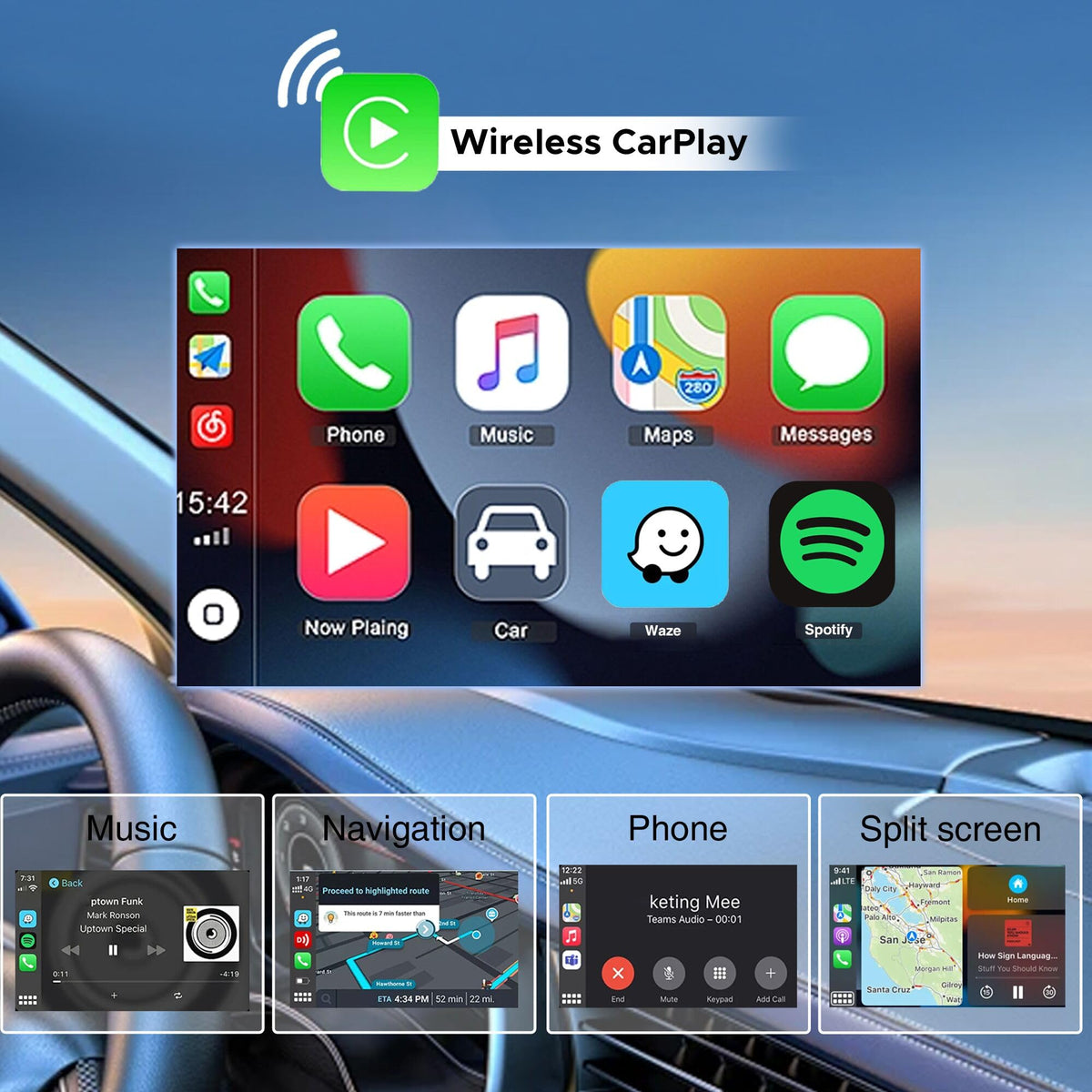 SCUMAXCON RCD360 PRO3 Bluetooth and USB ports simplify on-the-road media playback