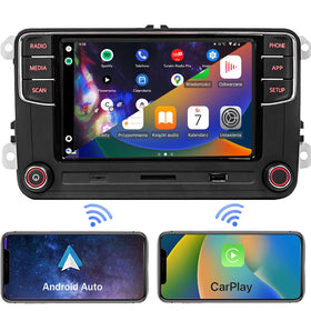 SCUMAXCON RCD360 PRO3S dashboard display showing CarPlay and Auto integration