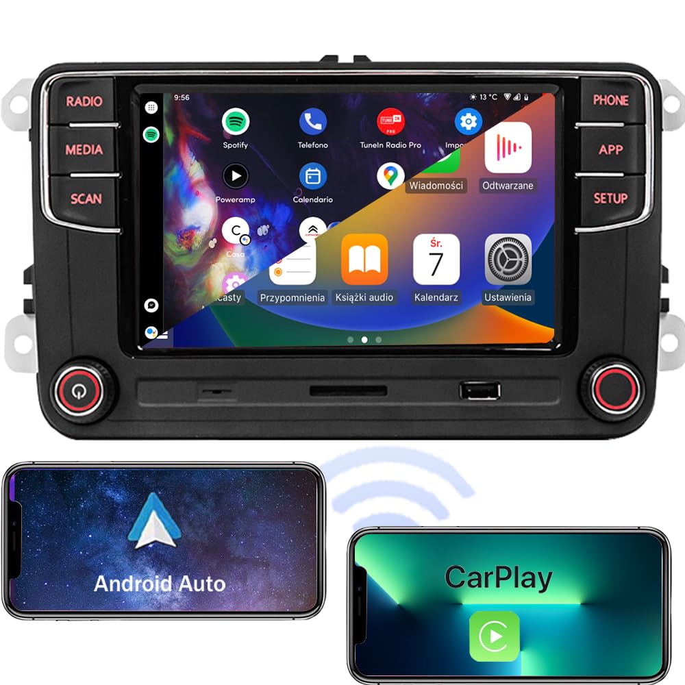 SCUMAXCON RCD360 PRO3S front view with a crisp 6.5-inch touchscreen for easy driving