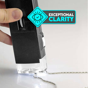 SE viewfinder over coin showing magnified detail for authentication benefit