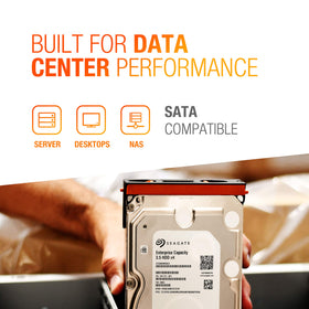 Seagate Enterprise 6TB HDD hot-plug connector for easy RAID maintenance.