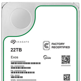 Seagate Exos 22TB in a datacenter rack demonstrates scalable enterprise storage