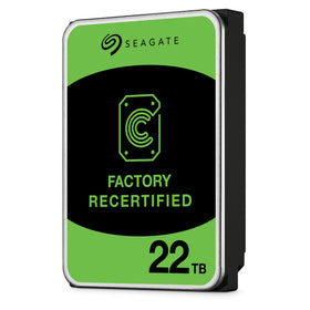 Seagate Exos 22TB drive side view suited for dense storage deployments in data centers