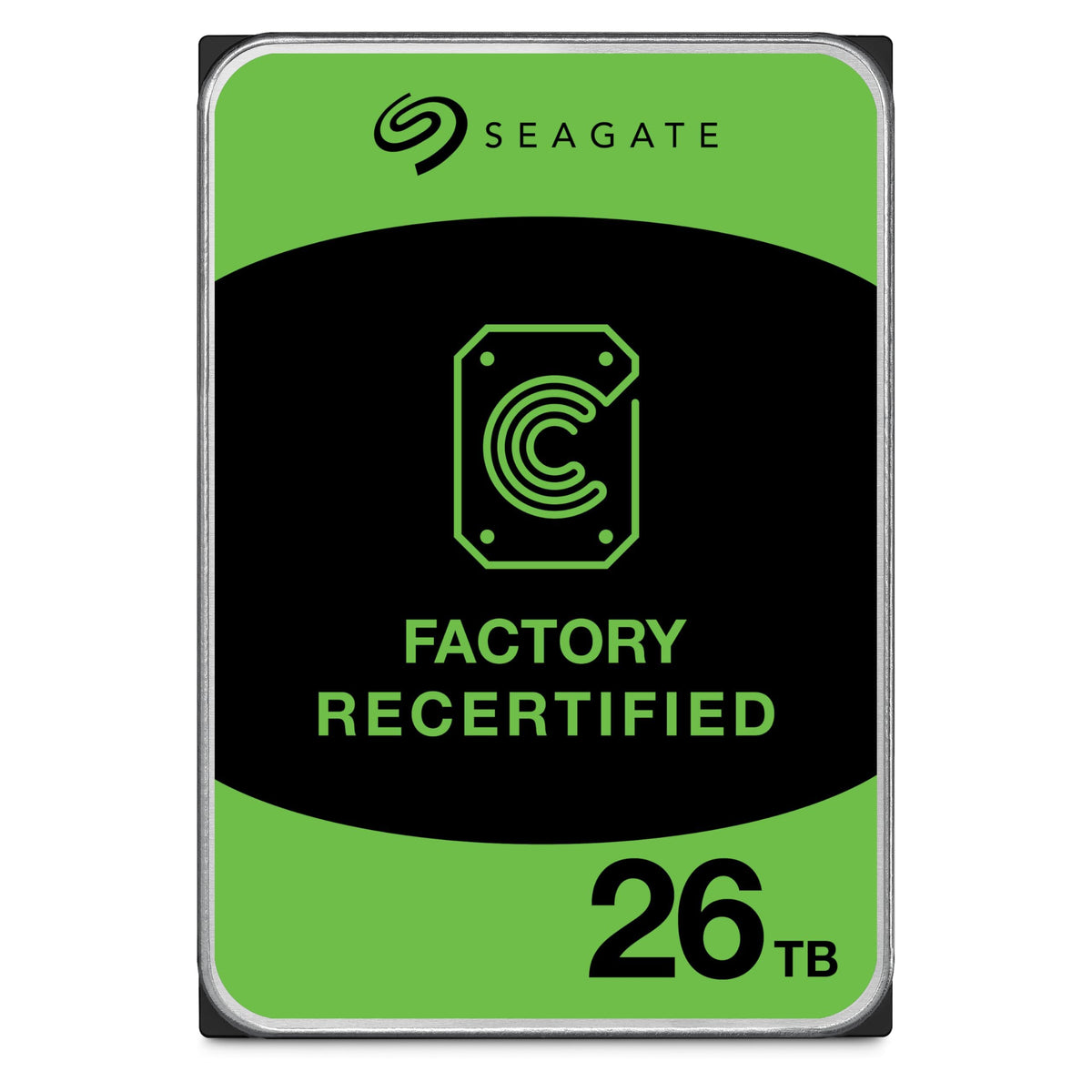 Seagate Exos 26TB top view highlights enterprise design for data center storage