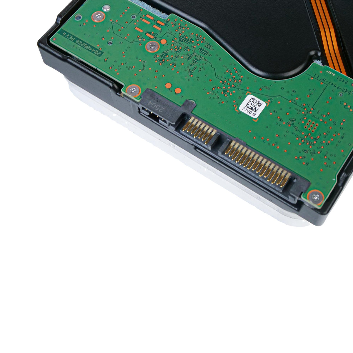 Seagate Exos 28TB HDD operating 24/7 for continuous workloads.