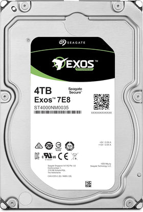 Seagate Exos 7E8 4TB top view for reliable data backups and bulk storage