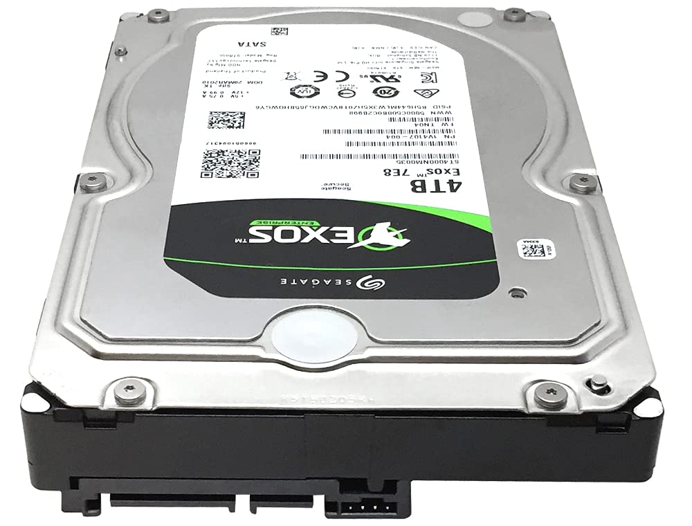 Seagate Exos 7E8 4TB packaging showing frustration-free packaging for quick deployment