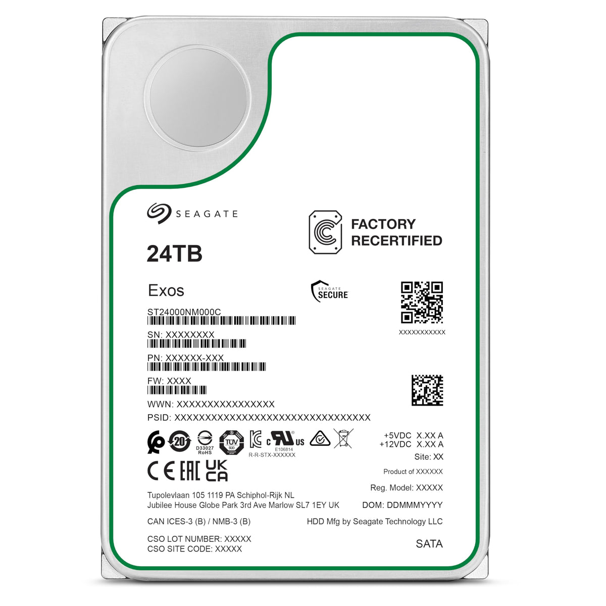 Seagate Exos 24TB dust cover highlights durable design for uptime