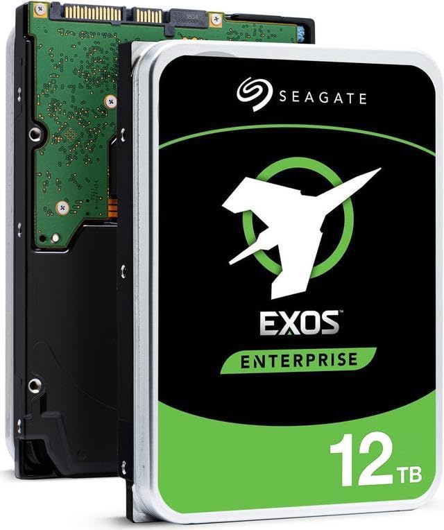Seagate Exos X12 12TB drive side view for server deployment
