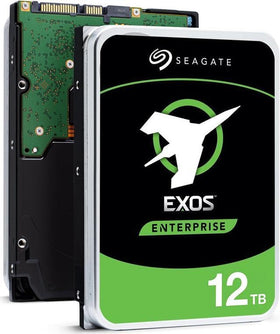 Seagate Exos X12 12TB drive side view for server deployment