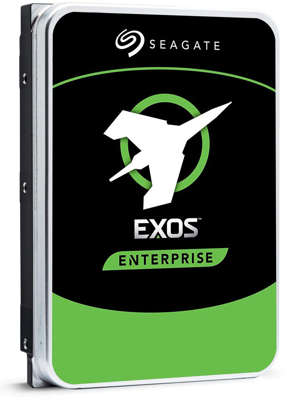 Seagate Exos X16 16TB drive top view, optimized for high-density enterprise storage
