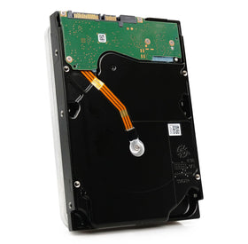 Seagate Exos X16 16TB HDD internal platter stack close-up.