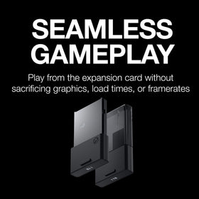 Seagate expansion card for Xbox Series X|S – side view showing easy installation.