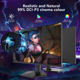 Sealan 180Hz refresh rate delivers smooth motion for competitive play.