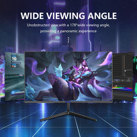 Sealan curved monitor with high contrast enhances dark scenes for clearer gameplay.