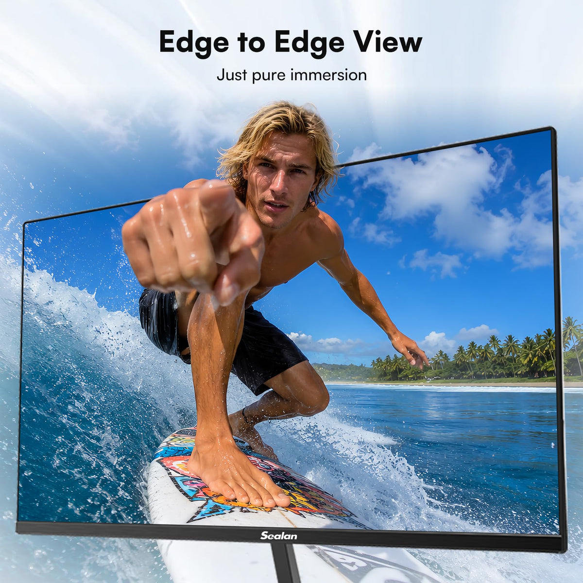 Sealan 24-inch monitor VESA mounting enables flexible placement.