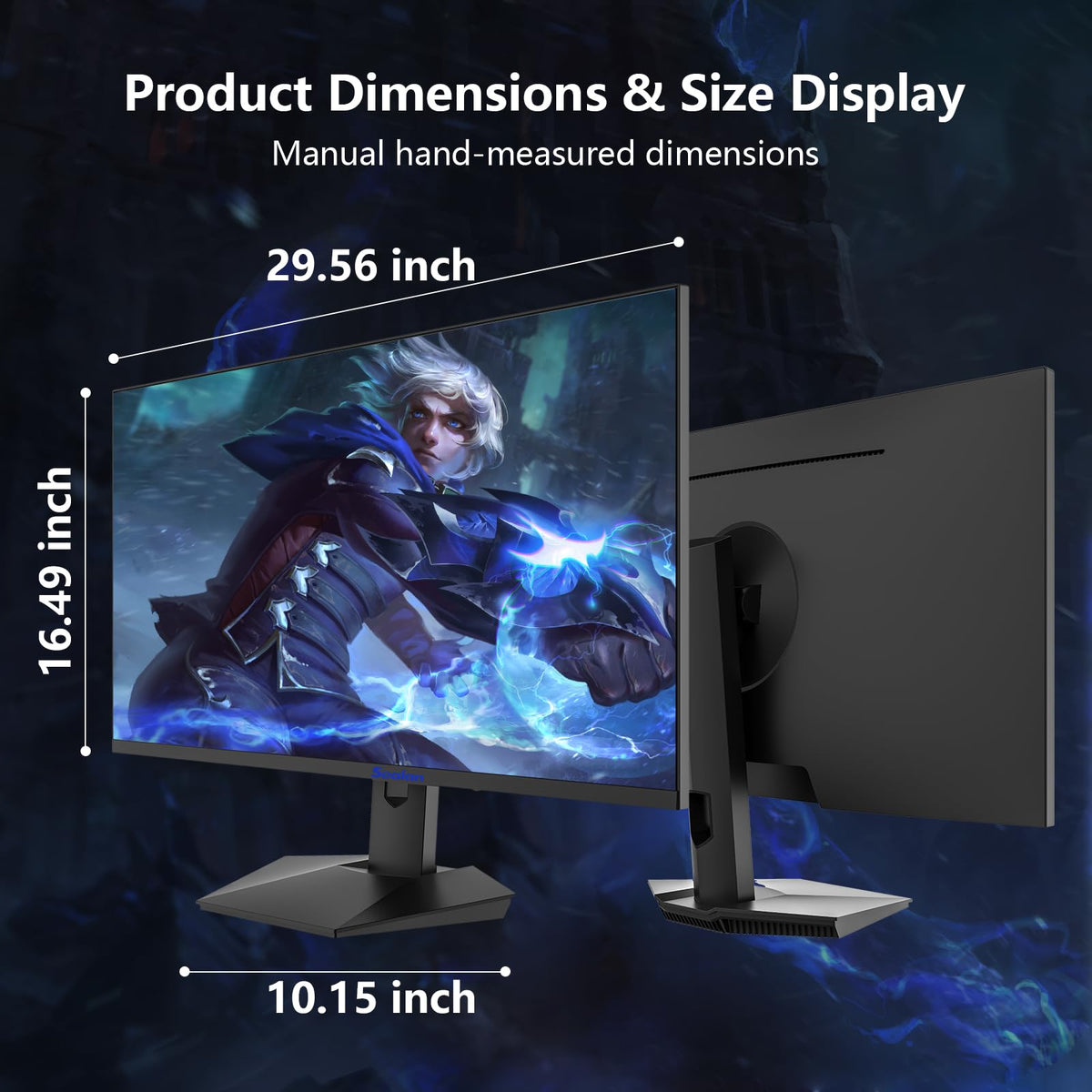 Sealan monitor with HDMI and DisplayPort for flexible connections.