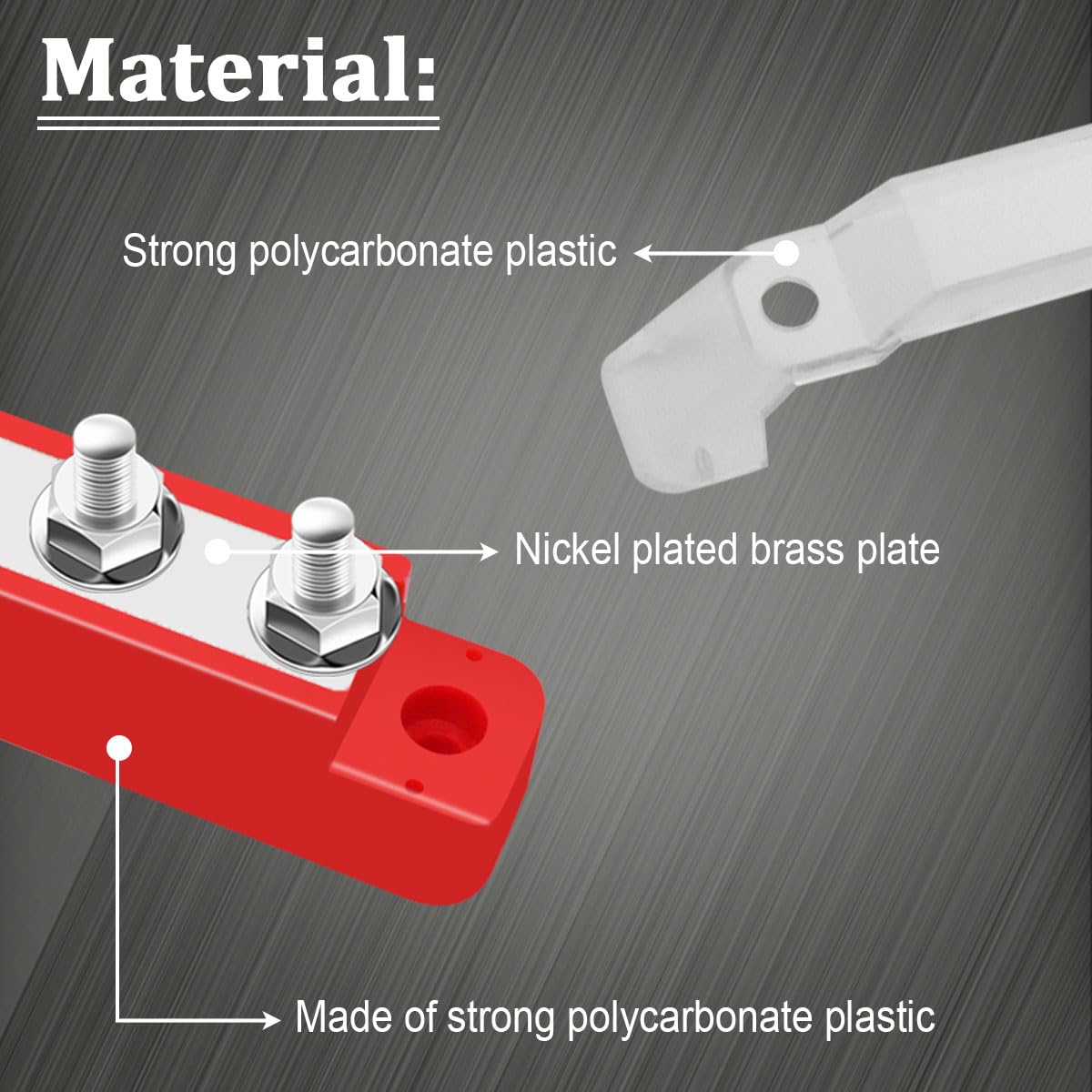 Seamaka brass plate and stainless terminals detail delivering low-resistance conductivity