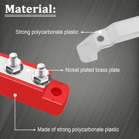 Seamaka brass plate and stainless terminals detail delivering low-resistance conductivity
